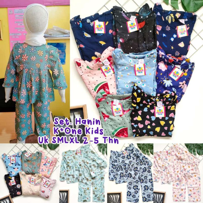 1-5T SETELAN HANIN SET HANIN SETELAN RAYON ANAK