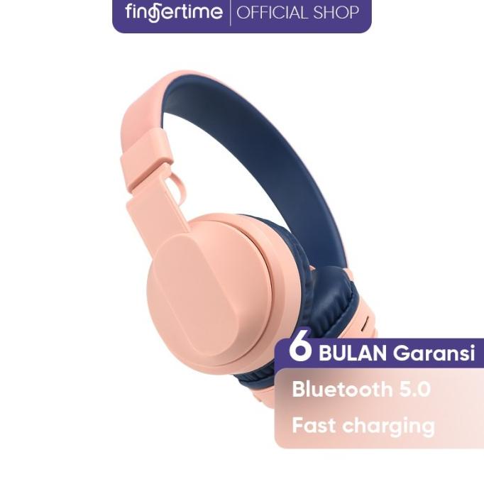 Mil027- Fingertime Headset Bluetooth 5.0 Wireless Headphone Kids Bobo Anandanatasya23