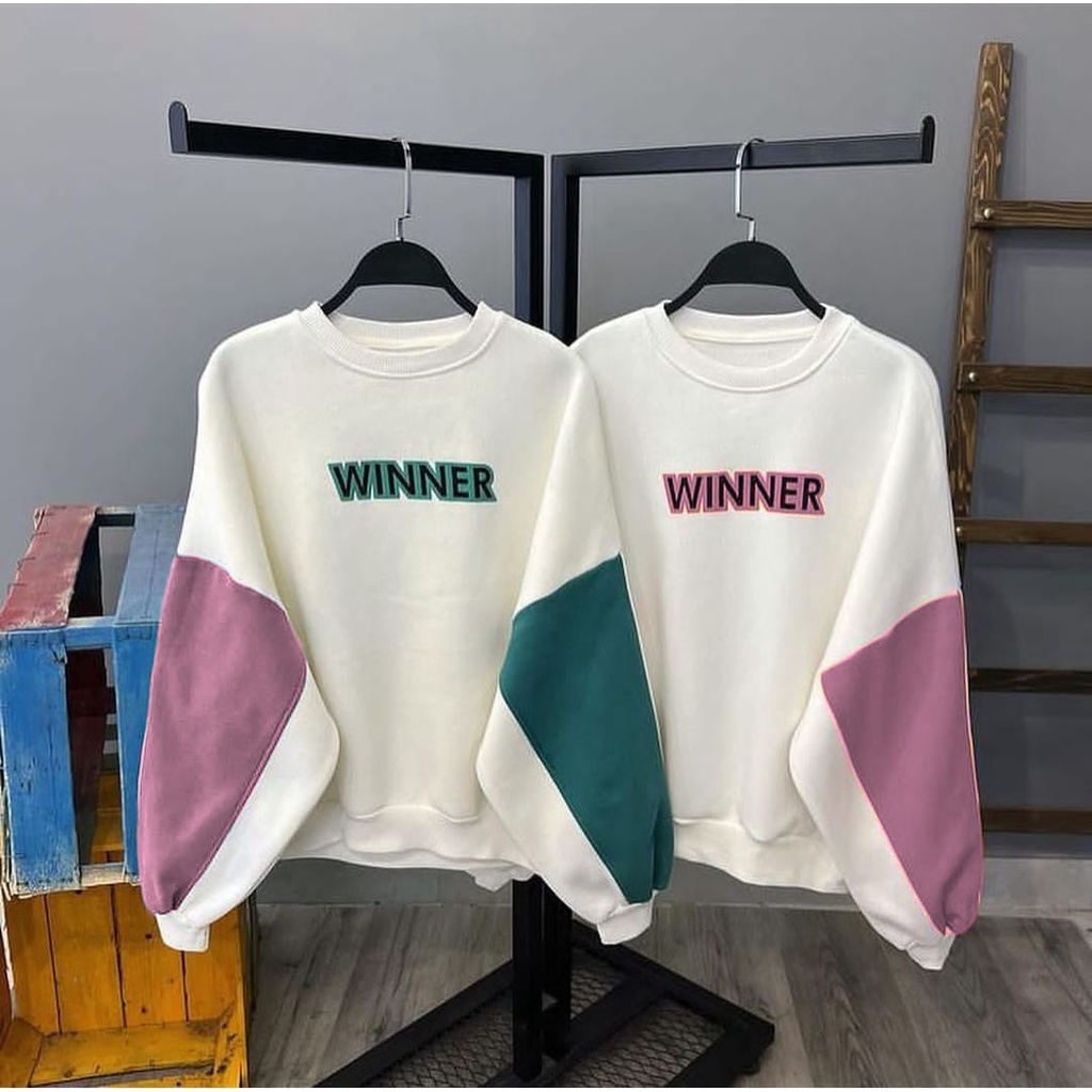 sweater oversize - winner combine sweater wanita oversize