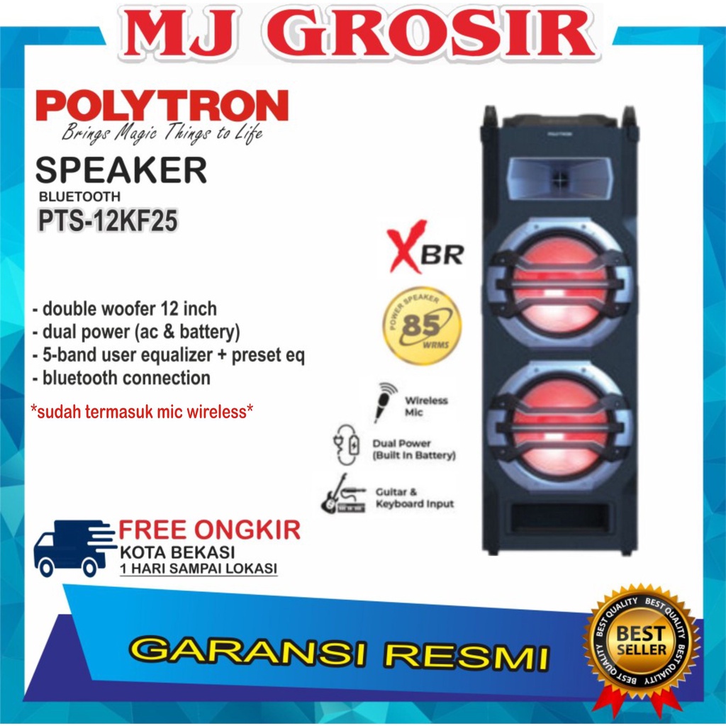 PROMO POLYTRON SPEAKER AUDIO PAS 2A15 / PTS 12KF25 2A15/12KF25 SUPER BASS USB BLUETOOTH