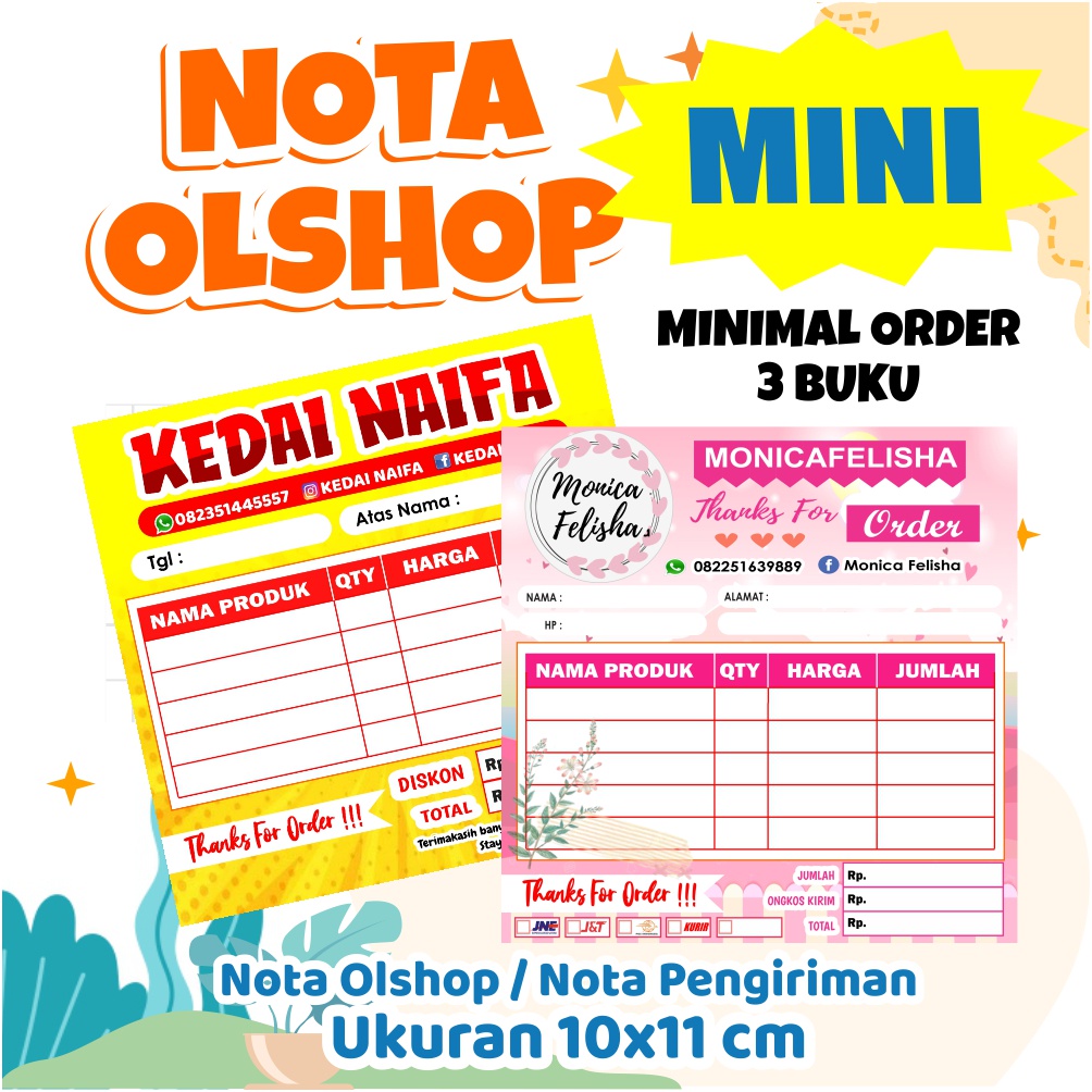 

NOTA MINI 1 PLY (DESAIN CUSTOM)