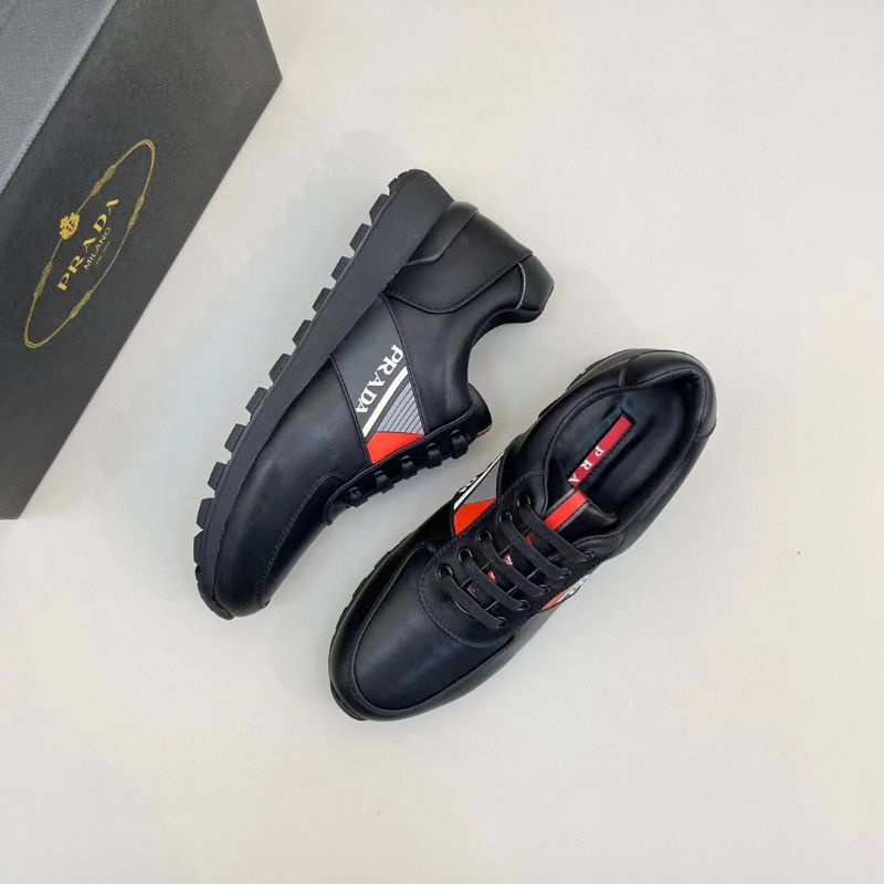 sepatu hitam pr4da cowok sneaker pria kulit men shoes type 2022lv p1shoes new