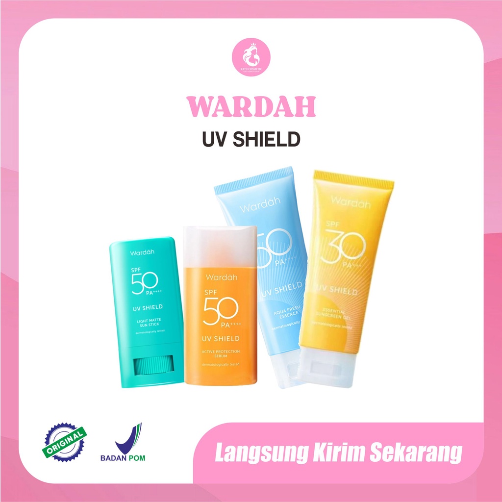 Wardah Sunscreen UV Shield Gel Stick Waterproof Aqua Essence