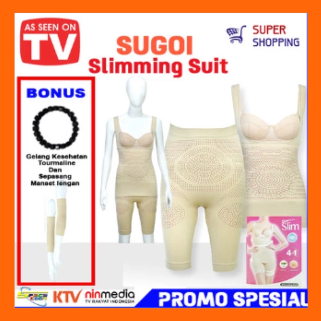SUGOI Slimming Suit - Korset Kesehatan Pelangsing Ukuran S-M L-XL