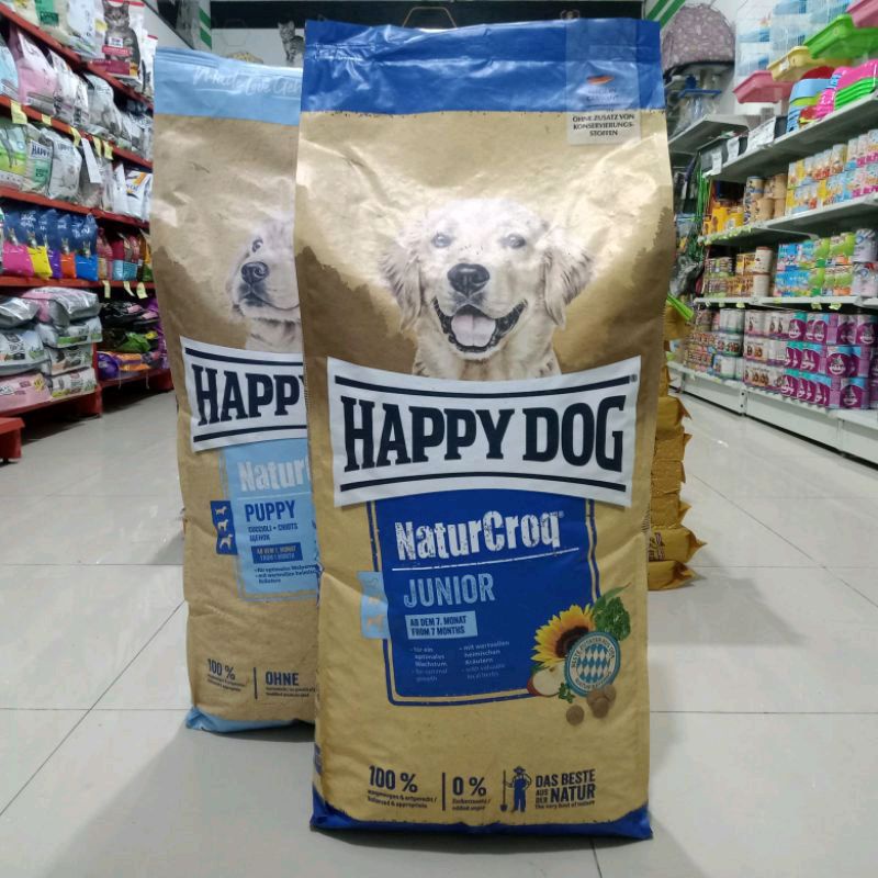 Happy Dog NaturCroq Junior 15kg -EKSPEDISI- makanan anjing good dogfood anakan promo