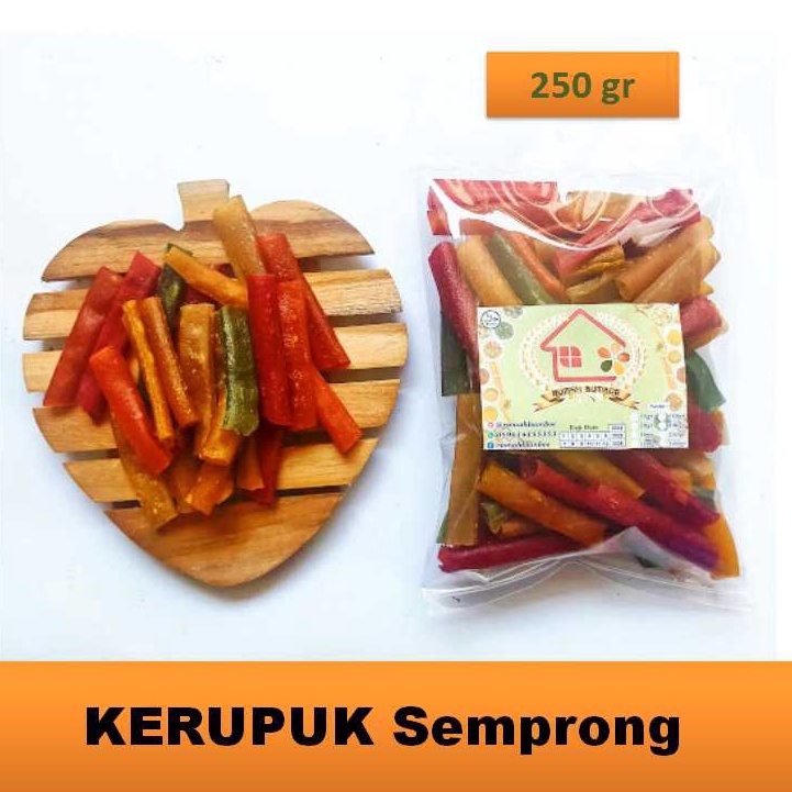 

(250 gr) KERUPUK SEMPRONG Atau Pipa Plompong Panjang Kerupuk Blombong Mentah