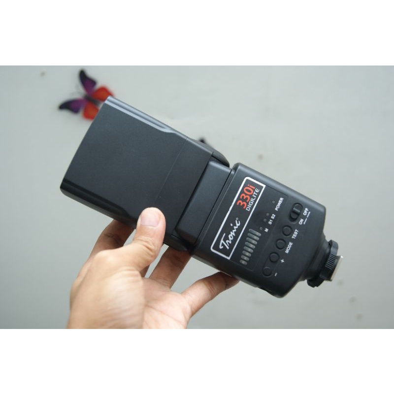 flash external tronic 330i universal cocok untuk kamera dslr/ mirrorles