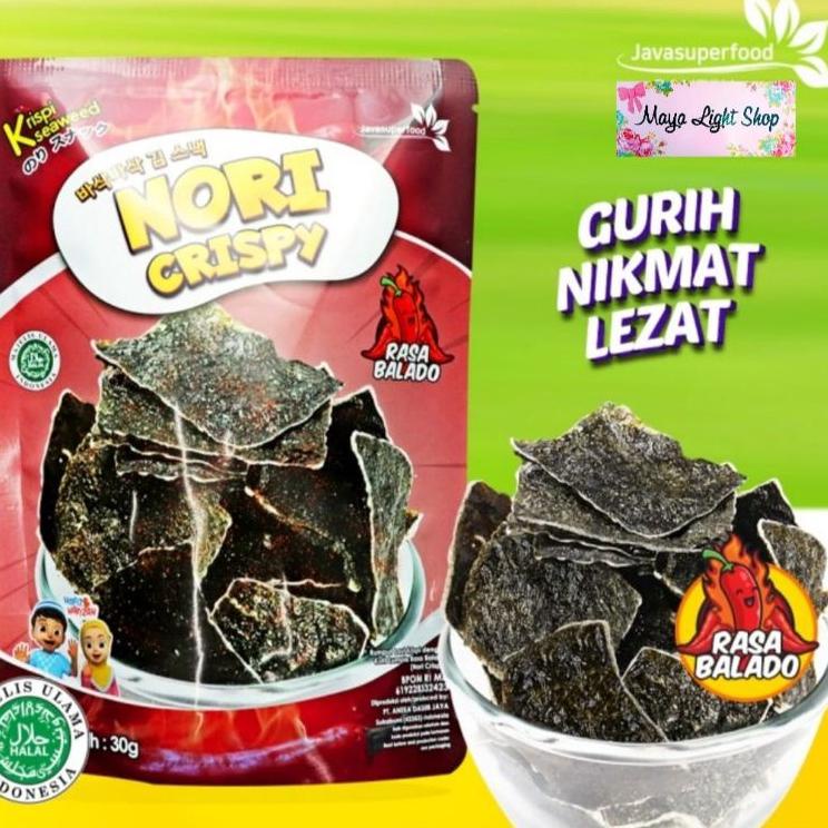 

KODE9q4Pe--nori Crispy Seawed Snack Nori rumput Laut snack seafood halal nori garing