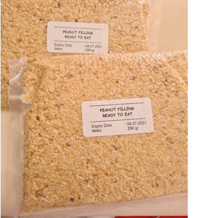 

10.10 SALE 250gr READY TO EAT Peanut Filling (isian/topping mochi,pao,roti,donat,minuman) gas !!