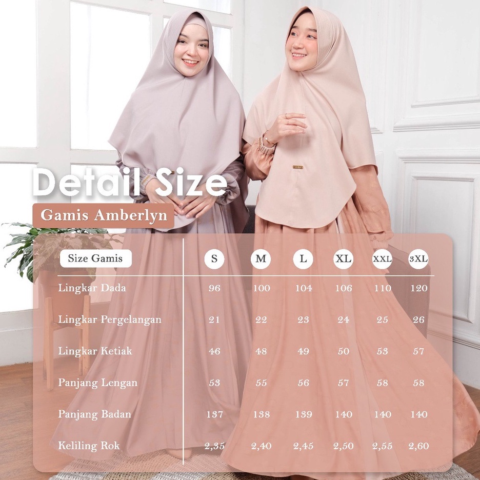 Amberlyn Series Gamis Set Khimar ( Gamis dan Khimar ) By Tachi Syari