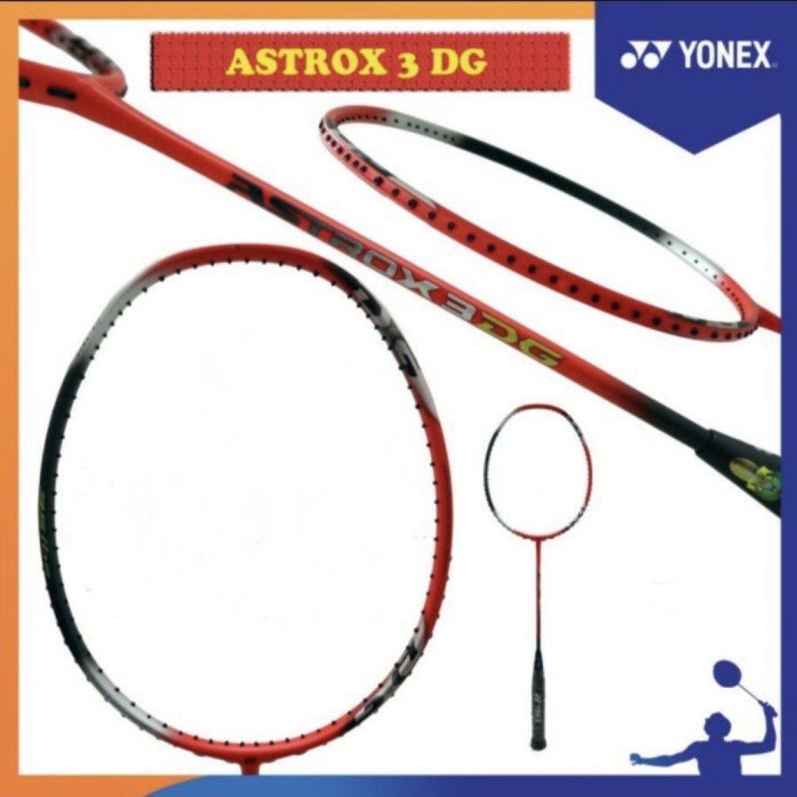 Raket Badminton Yonex Astrox 3DG 3 DG 35lbs Original