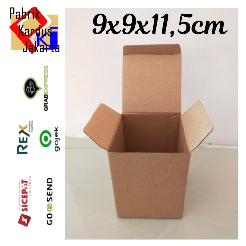 

KARDUS BOX DIE CUT POLOS KECIL 9x9x11,5 cm (harga 10pcs) simpel dus mudah di rakit
