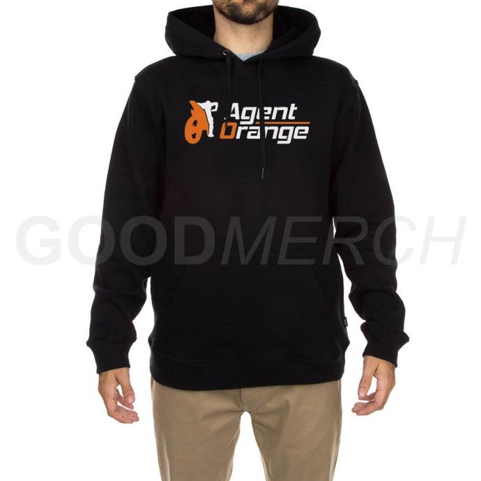 jaket hoodie sweater agent orange ktm racing hitam