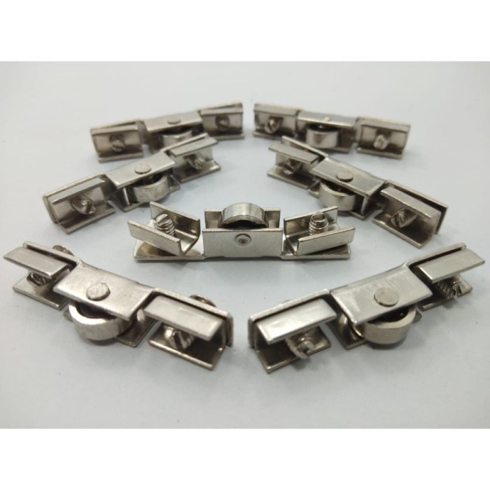 Roda Pintu Kaca Showcase - Roda Pintu Lemari Kaca Etalase Geser Kecil