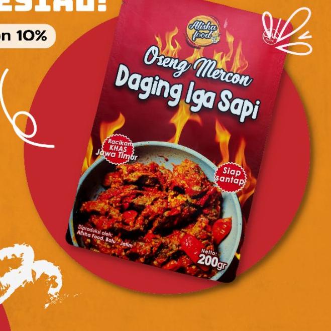 

limited Edition✔️[RECOMMENDED] Oseng Mercon / Sambal Daging Iga Sapi "Elegant Packaging" 200 gram|SQ7