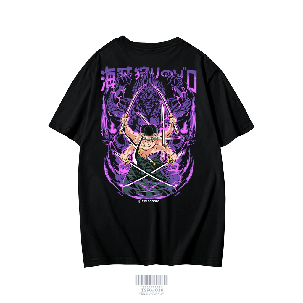 KAOS ANIME ZORO ASHURA ONE PIECE