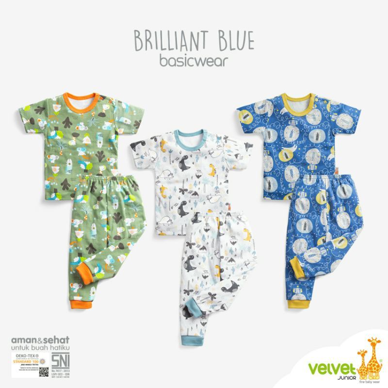 VELVET JUNIOR - SETELAN PENDEK CELANA PANJANG - BAJU ANAK - BAJU BAYI - SET BAJU ANAK