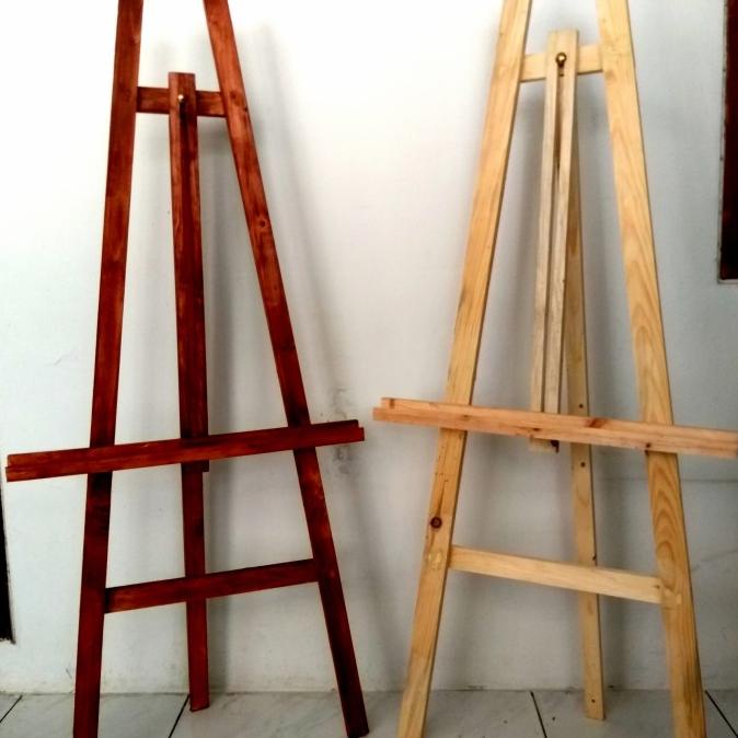easel lukis kayu / stand kayu / stand tripod / stand lukis / lukis Non COD