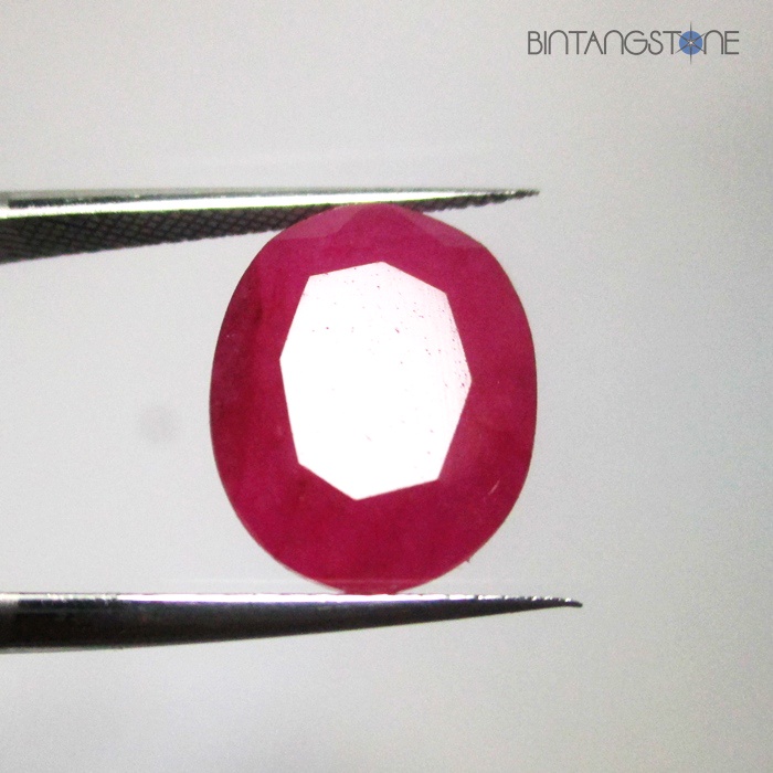 Red Beryl Bixbite 7.90 Ct Utah USA Natural Emerald Batu Zamrud Merah Asli Pink Ori