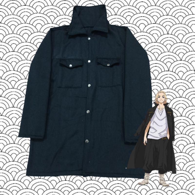 JAKET JUBAH SWEATER HOODIE PRIA WANITA ANIME TOKYO TEVENGERS TOUMAN MANJI MIKEY POLOS KERAH COSLAY K