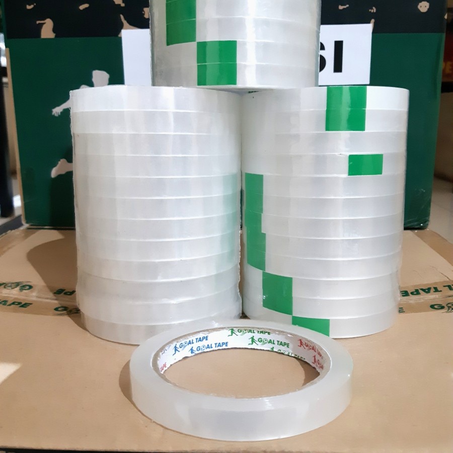 

ISOLASI MURAH 1/2"× 65 METER / SOLASI/ LAKBAN/ 12MM/ ISOLATIP/ SELOTIP