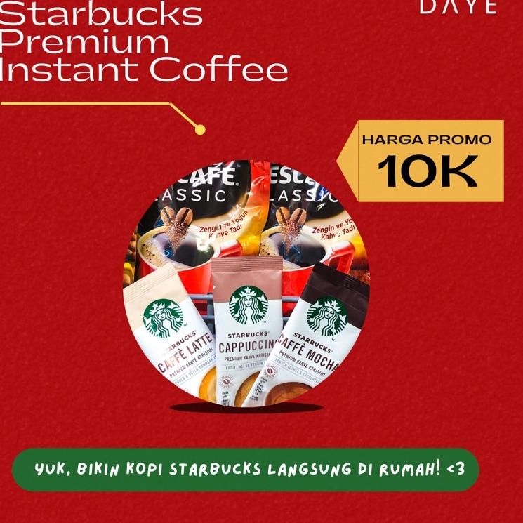 

Berkualitas--Starbucks Premium Instant Coffee Turkey (Sachet)