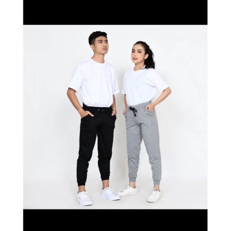 Celana Jogger Pants Polos Premium HARGA MURAH Pria Wanita Bhan Babby