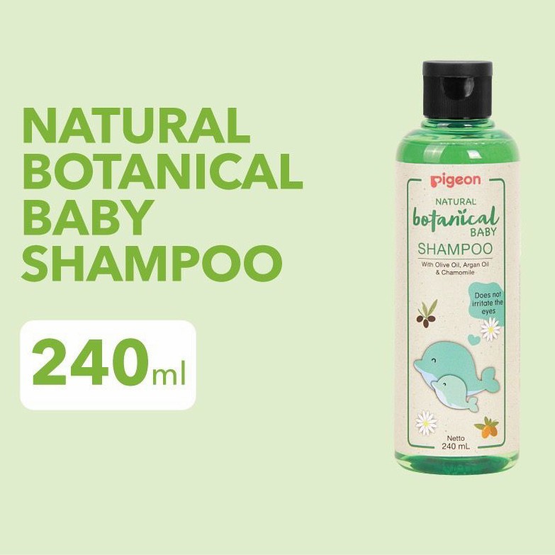 Pigeon natural botanical baby shampo / shampoo bayi natural 240ml