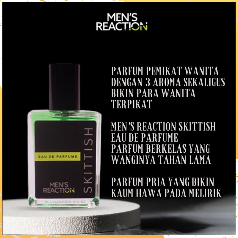 Parfum Men's Reaction Skittish - Parfume Pria Dengan 3 Aroma