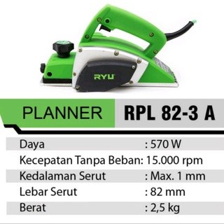 RYU RPL 82-3A Mesin Ketam Serut Kayu