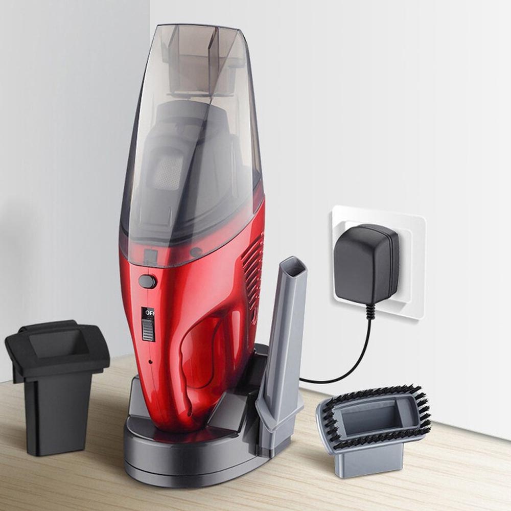 Rechargeable Vacuum Cleaner Penyedot Debu Mobil Rumah Kantor Komputer Portable VC722 - Ada Tempat Charger Untuk Dudukan Vakum Praktis