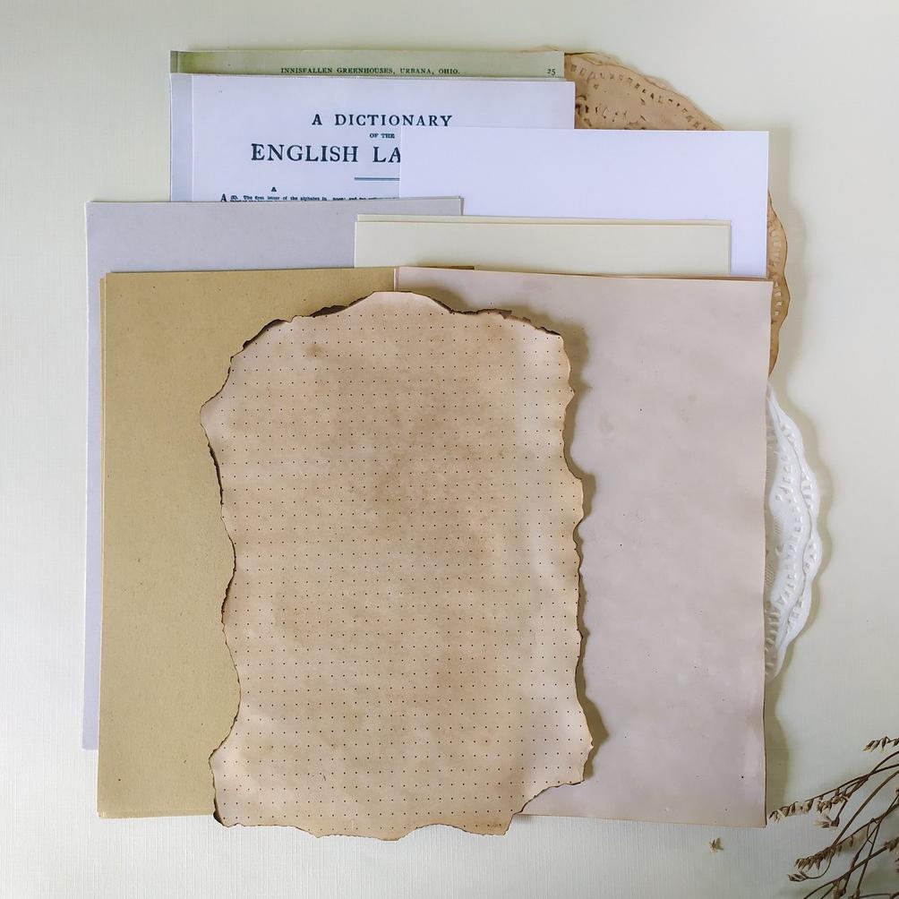 

[PRODUK BPKHF] Journal Kit Bujo Vintage Journaling Kit Aesthetic Jurnal Kit 120pcs Medium Bundle V8W