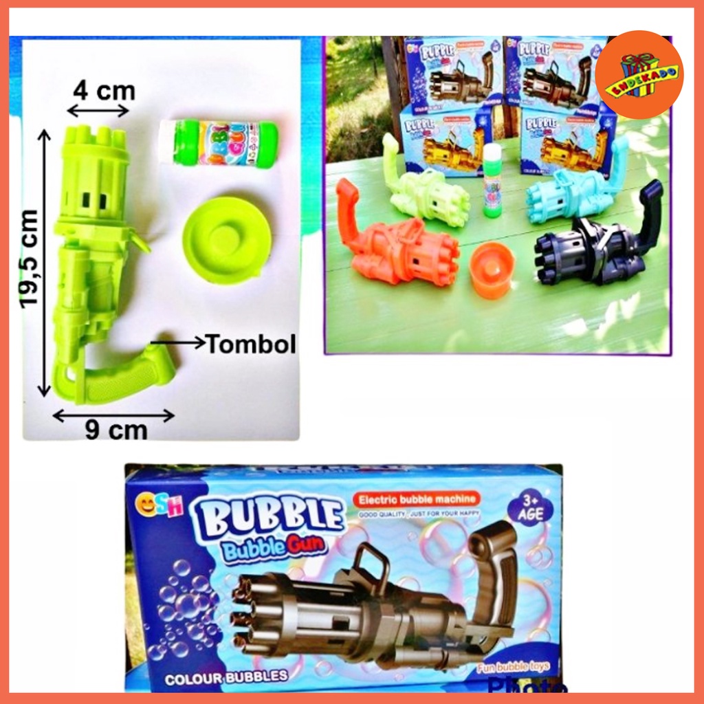 ELECTRIC BUBBLE GUN- Mainan Tembak Gelembung Bubblegun