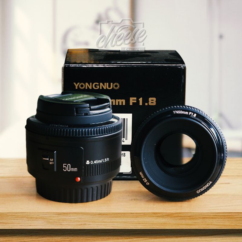 Jual Lensa Fix Yongnuo For Canon 50mm F1 8 Mulus Fulset Hasil Bokeh