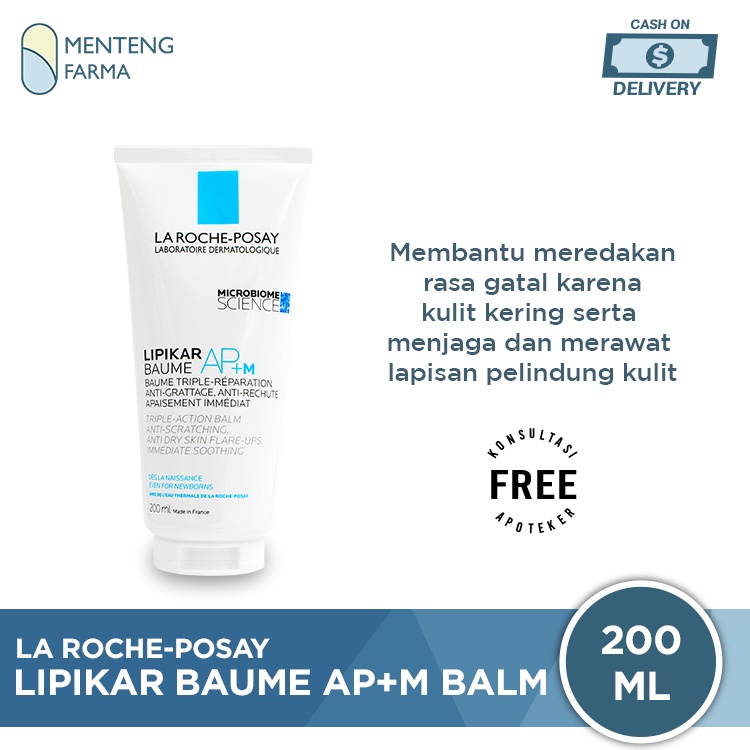 La Roche Posay Lipikar Baume AP+M Balm 200 mL - Perawatan Tubuh Kulit Sensitif Bayi Anak dan Dewasa