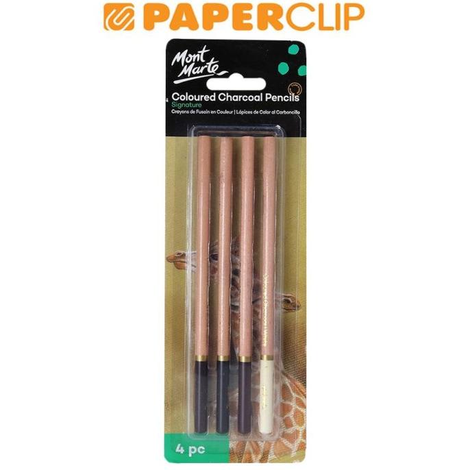 

CHARCOAL PENCIL MONT MARTE 4P MPN0085 COLOURED