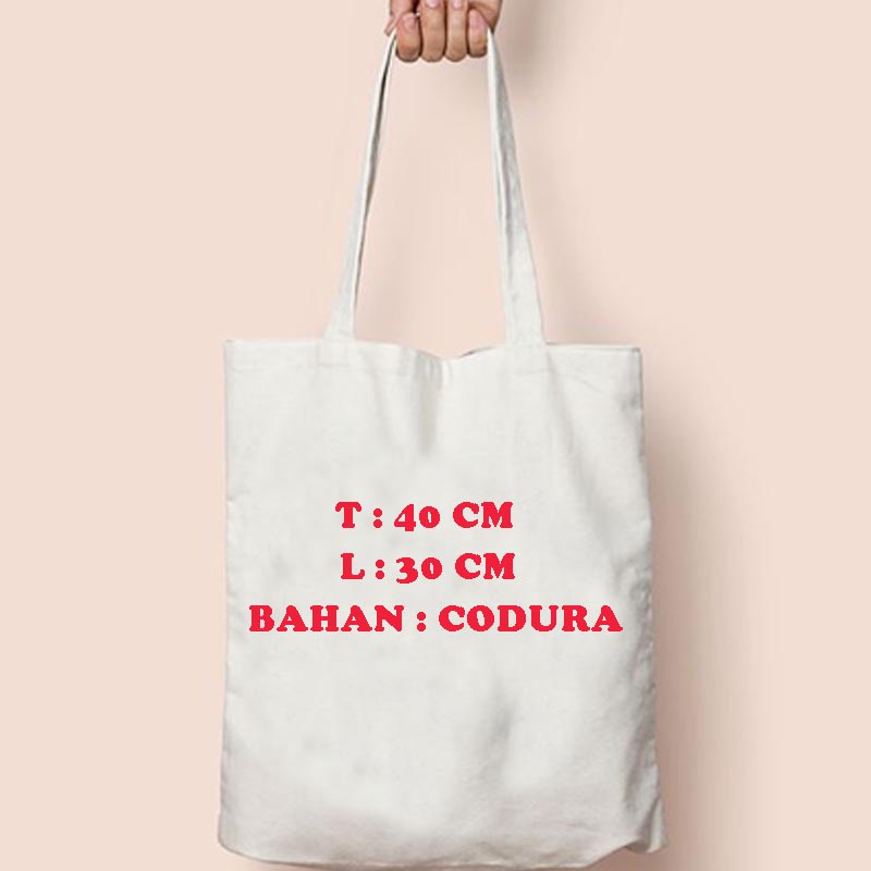 FLASH SALE Totebag Tote Bag Gambar Kucing Lucu Muat Laptop Buku Sekolah  Anak Goodie Bag