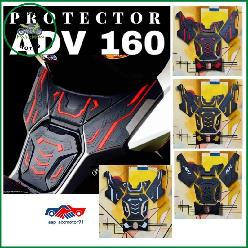 sticker stiker tankpad rubber aam NEW ADV 160 3D model full (bisa cod)