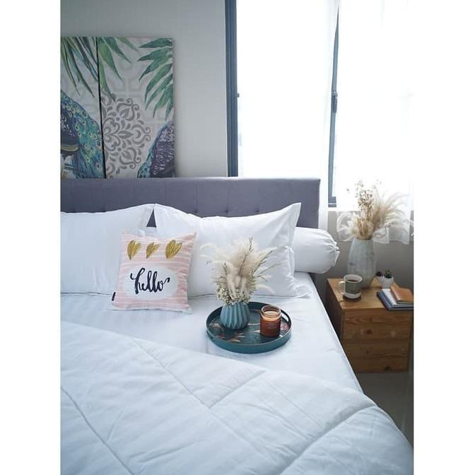 Sleep Buddy Set Sprei Dobby Garis 3cm TC300 Ready