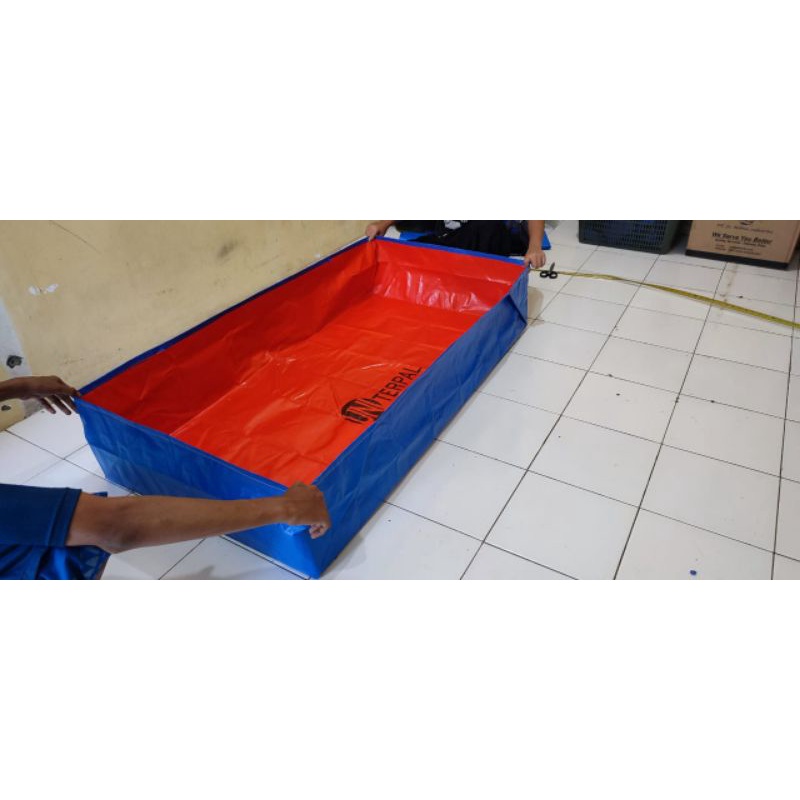 terpal kolam ikan a3 100x50x25 bagus dan awet