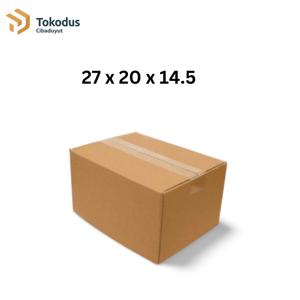 

Kardus Box Polos | Kardus Packing | Box Penyimpanan | Dus Kemasan uk 27 x 20 x 14,5 cm - Tokodus Cibaduyut