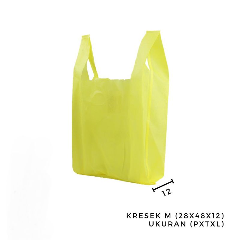 Tas Spunbond/Tas Belanja/Goodie Bag- Model Kantong Kresek 28x45x12cm (M)