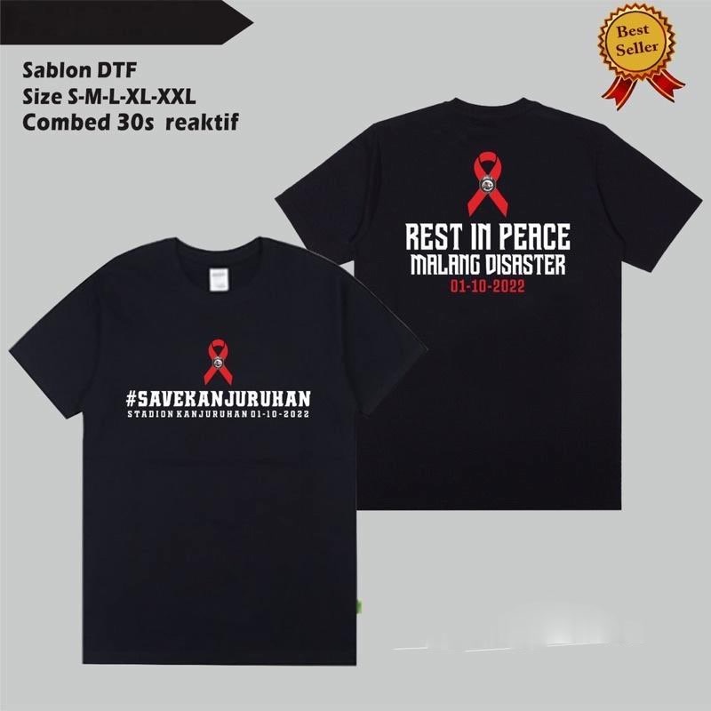 KAOS REST IN PEACE MALANG DISASTER || Kaos Tragedi Arema Malang Stadion Kanjuruhan Malang || Baju Ka