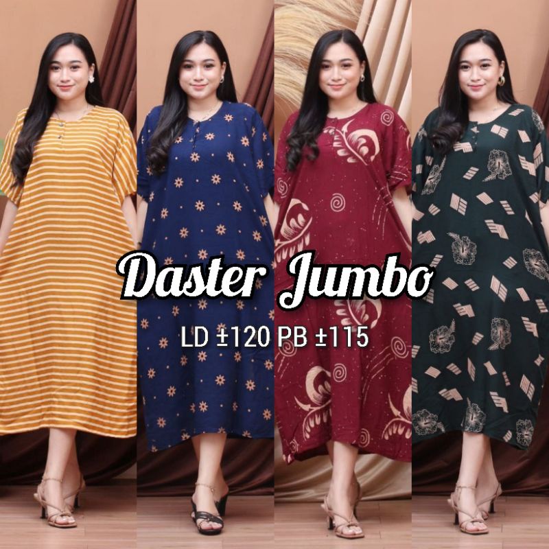 Daster Jumbo Bisa Untuk Busui Bumil Kancing Depan Lengan Pendek Motif Batik Kekinian