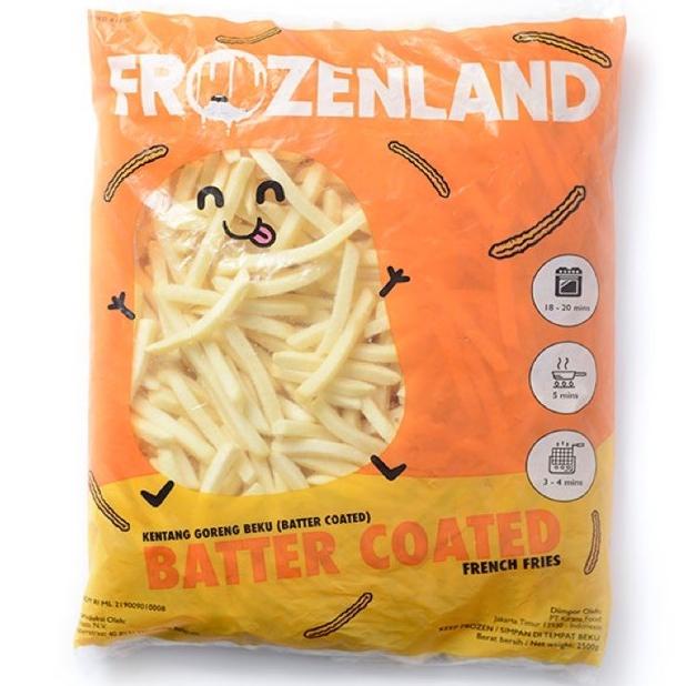 

Frozenland French Fries Batter Coated 2,5 Kg / Kentang Beku Frozenland