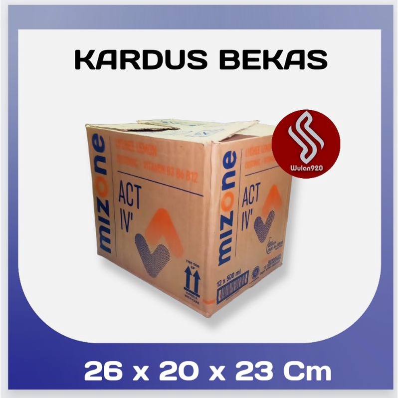 

KARDUS BEKAS PACKING UKURAN 26 x 20 x 23 Cm