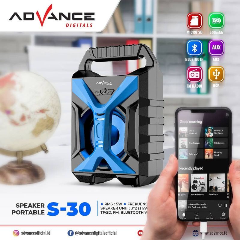 SPEAKER PORTABLE ADVANCE S 30 SPEAKER MINI