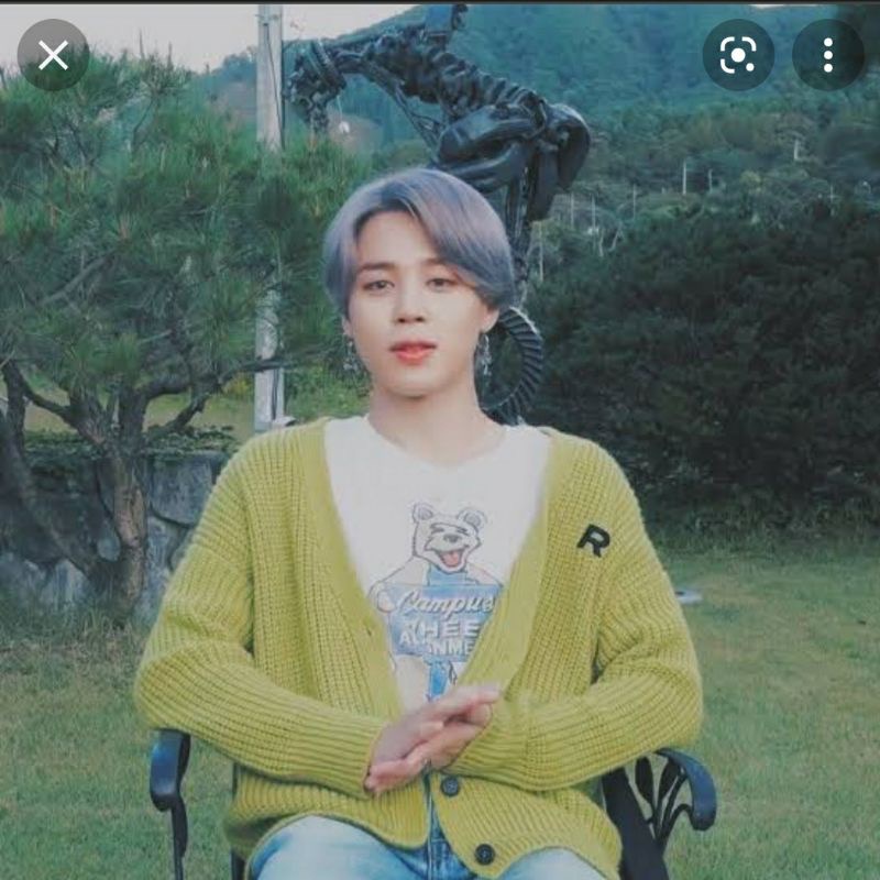 CARDI JIMIN BTS TEBAL LIFE GOES ON MV CARDY / CARDIGAN RAJUT PREMIUM BORDIR R