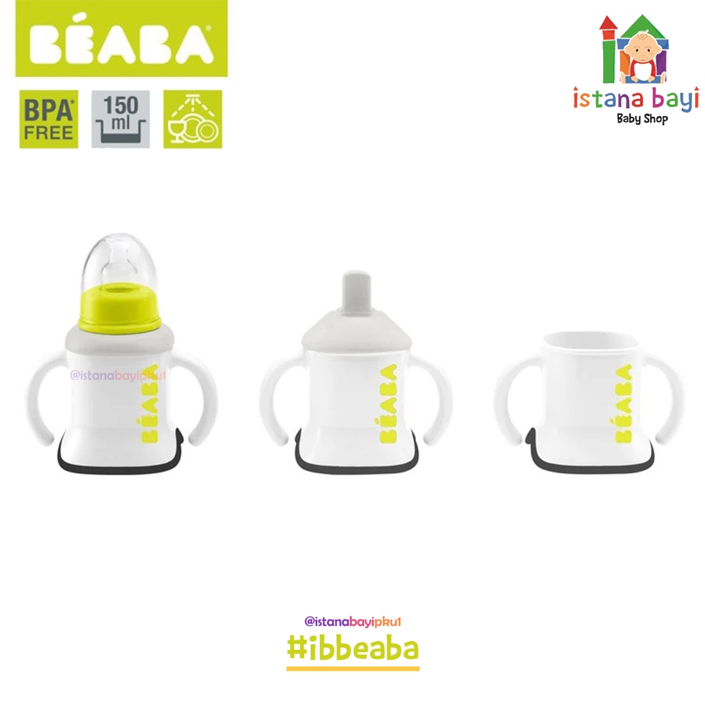 Beaba Baby 3-In-1 Training Cup - Gelas Minum Bayi