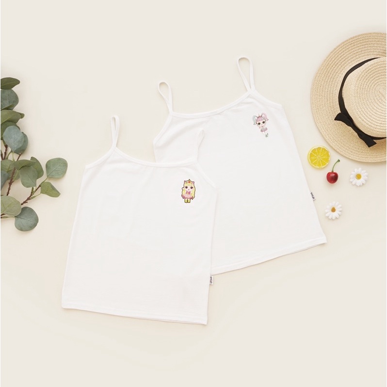 Kaos Singlet Polos Anak Perempuan Tanktop Kaos Dalam Remaja Anak TK ABG Kartun Adem